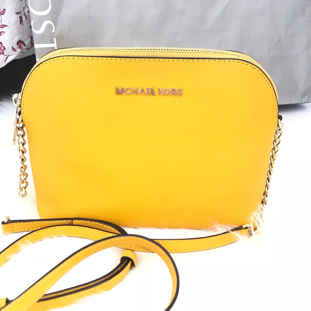 MK Cindy Large Saffiano Leather Crossbody bag